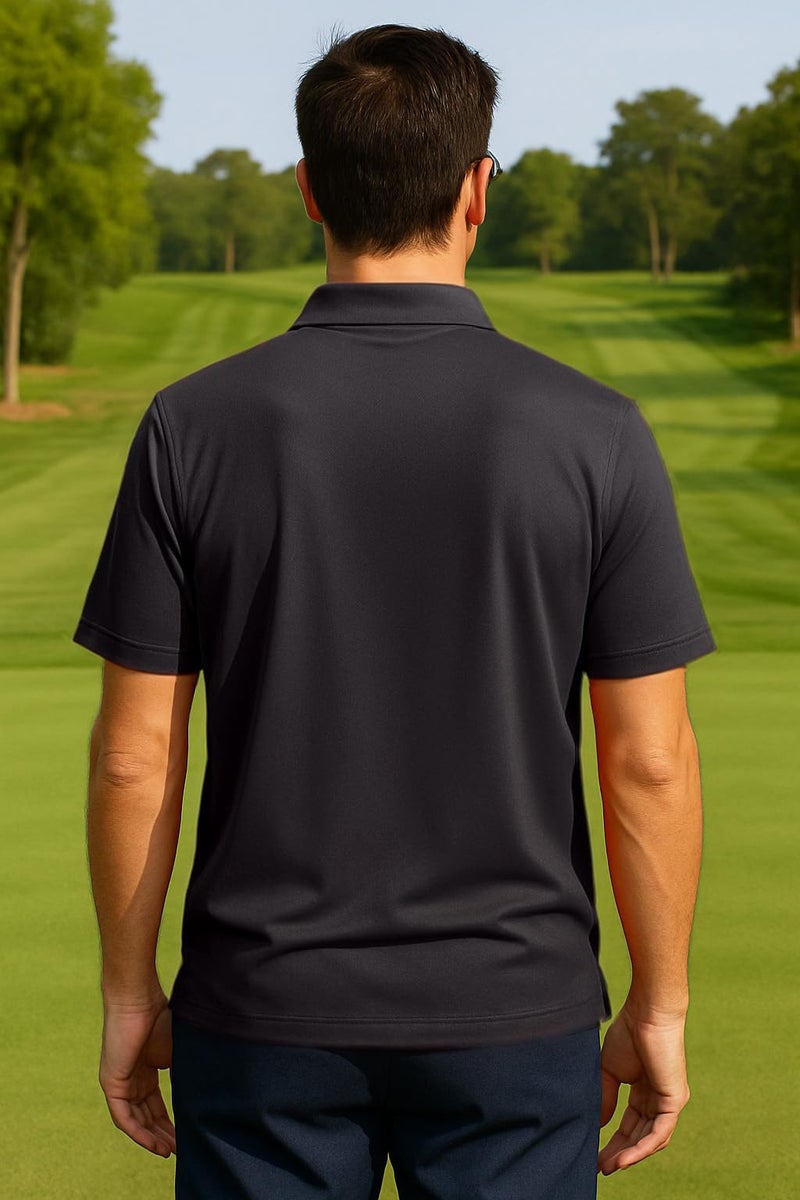 Opna Mens Dry-Fit Golf Polo Shirts,Black,3X-Large - Image 3